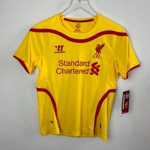 LIVERPOOL FC Warrior Soccer Football Jersey Yellow Away 2014/15 Women's M/L NWT